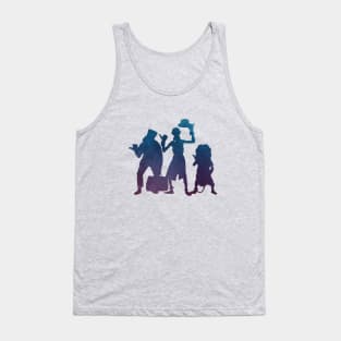 Hitchhiking Ghosts Silhouette Night Sky Tank Top